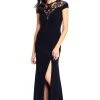 Adrianna Papell - AP1E202740 Sequined Jewel Neck Sheath Dress