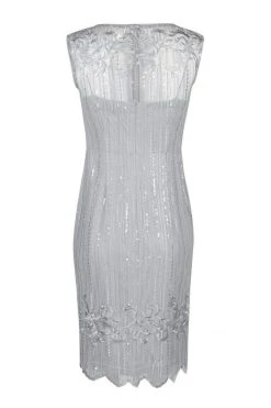 Adrianna Papell - AP1E203525 Embellished Knee Length Fitted Dress 14 Adrianna Papell - AP1E203525 Embellished Knee Length Fitted Dress