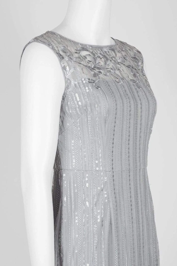 Adrianna Papell - AP1E203525 Embellished Knee Length Fitted Dress 9 Adrianna Papell - AP1E203525 Embellished Knee Length Fitted Dress