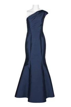 Adrianna Papell - AP1E204211 One Shoulder Taffeta Trumpet Gown
