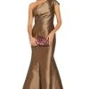 Adrianna Papell - AP1E204211 One Shoulder Taffeta Trumpet Gown
