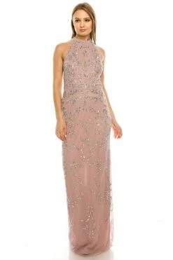 Adrianna Papell AP1E204944 - Halter Neck Evening Gown