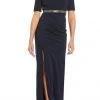 Adrianna Papell - AP1E205720 Bateau Embellished Crepe Sheath Dress 1 Adrianna Papell - AP1E205720 Bateau Embellished Crepe Sheath Dress