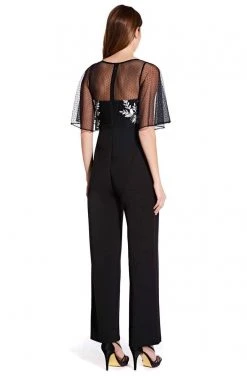 Adrianna Papell - AP1E205755 Floral Embroidered Jumpsuit