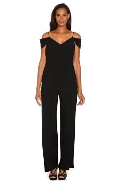 Adrianna Papell - AP1E206048 Gathered V-neck Jumpsuit