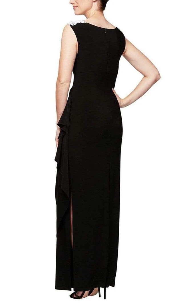 Alex Evenings - 1351423 Topped Lace Side Ruched Dress 4 Alex Evenings - 1351423 Topped Lace Side Ruched Dress