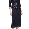 Alex Evenings - 196267 Chiffon Dress With Sequin Embellished Jacket