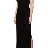 Alex Evenings - 2351423 Embroidered Lace Neckline Matte Jersey Dress
