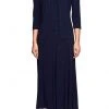 Alex Evenings - 235372 Matte Jersey Tea Length Dress