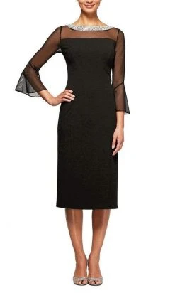 Alex Evenings - 260146 Embellished Bateau Fitted Dress
