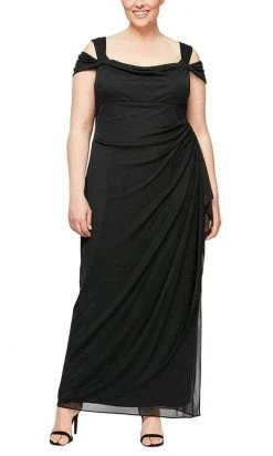 Alex Evenings - 432156 Scoop Neck Long Sheath Dress
