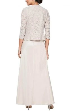 Alex Evenings - 81122326 Lace And Satin Dress With Jacket