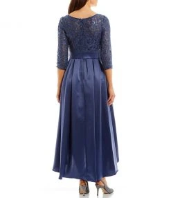 Alex Evenings - 81122468 Lace Illusion Jewel High Low Dress 9 Alex Evenings - 81122468 Lace Illusion Jewel High Low Dress