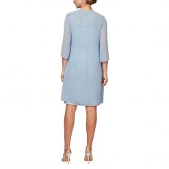 Alex Evenings - 81171013 Sleeveless Embroidered Two Piece Dress 12 Alex Evenings - 81171013 Sleeveless Embroidered Two Piece Dress