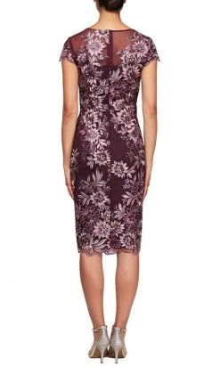 Alex Evenings - 8117953 Floral Laced Midi Dress