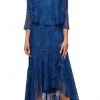 Alex Evenings - 8175734 Laced High Low A-Line Dress 2 Alex Evenings - 8175734 Laced High Low A-Line Dress