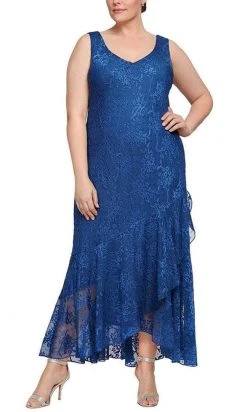 Alex Evenings - 8175734 Laced High Low A-Line Dress