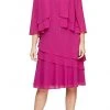 Alex Evenings - 8192005 Chiffon Knee Length 2-Piece Dress 2 Alex Evenings - 8192005 Chiffon Knee Length 2-Piece Dress