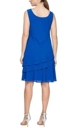 Alex Evenings - 8192005 Chiffon Knee Length 2-Piece Dress