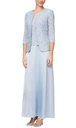 Alex Evenings - 82122326 Lace Bodice With Jacket A-Line Dress 14 Alex Evenings - 82122326 Lace Bodice With Jacket A-Line Dress
