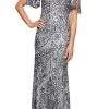 Alex Evenings - 8296611 Cold Shoulder Floral Sequined Dress