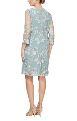 Alex Evenings - 84122202 Floral Embellished Matte Jersey Dress 19 Alex Evenings - 84122202 Floral Embellished Matte Jersey Dress