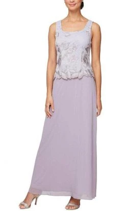 Alex Evenings - 84122422 Lace Jacket A-Line Dress