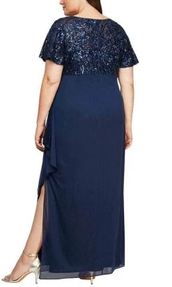Alex Evenings - 8496771 Empire Short Sleeve Long Dress