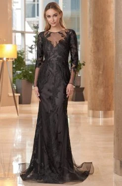 Alexander By Daymor - 1051 Detachable Under Piece Long Dress