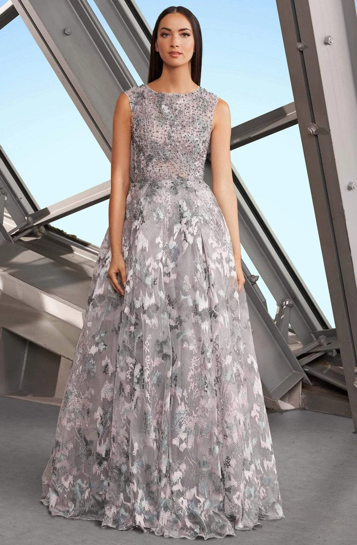 Alexander By Daymor - 1153 Embroidered Bateau A-line Gown 5 Alexander By Daymor - 1153 Embroidered Bateau A-line Gown