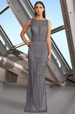 Alexander By Daymor - 1197 Sleeveless Bateau Sheath Dress