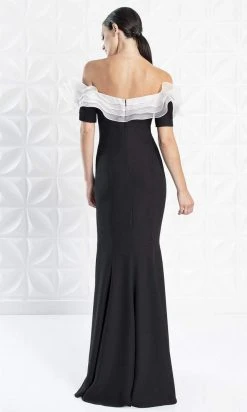 Alexander By Daymor - 1257 Ruffled Off Shoulder Sheath Dress