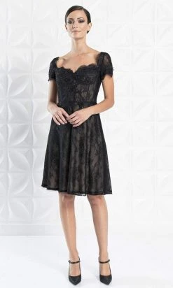 Alexander By Daymor - 1264 Bow Accent Short Sleeve Sweetheart Gown 7 Alexander By Daymor - 1264 Bow Accent Short Sleeve Sweetheart Gown