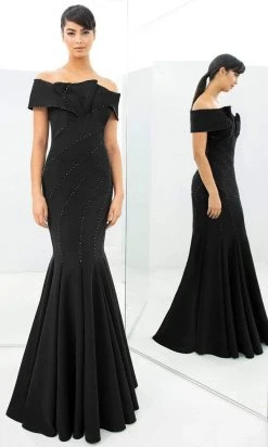 Alexander By Daymor - 1359 Off Shoulder Jersey Trumpet Gown