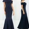 Alexander By Daymor - 1359 Off Shoulder Jersey Trumpet Gown 2 Alexander By Daymor - 1359 Off Shoulder Jersey Trumpet Gown