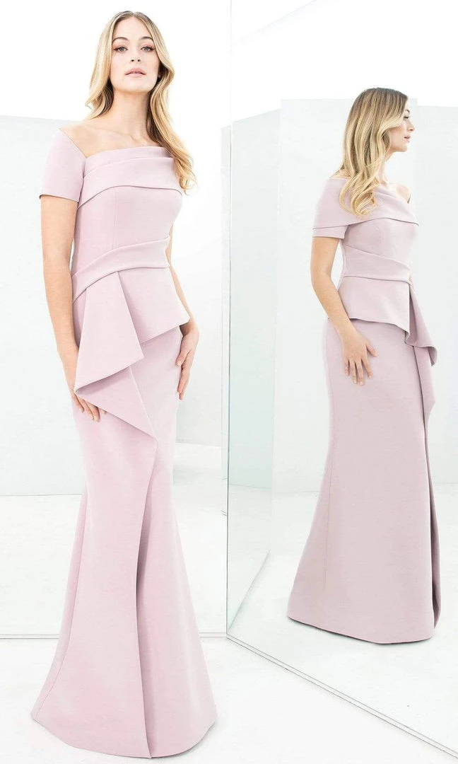 Alexander By Daymor - 1361 Asymmetrical Peplum Mermaid Dress 3 Alexander By Daymor - 1361 Asymmetrical Peplum Mermaid Dress