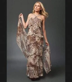 Alexander By Daymor - 34512 Beaded Neck Layered Dress