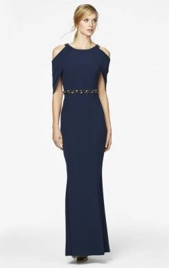 Alexander By Daymor 350 Cutaway Draped Cold Shoulder Long Sheath Gown 7 Alexander By Daymor 350 Cutaway Draped Cold Shoulder Long Sheath Gown