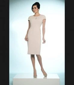 Alexander By Daymor - 818 Jewel Neck Short Dress