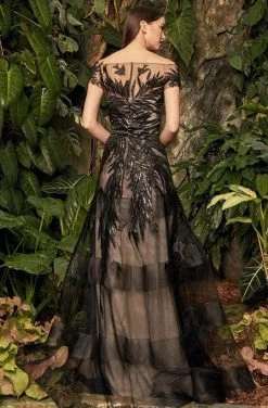 Alexander By Daymor - Illusion Sequin-Ornate Embroidered Gown 961