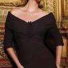 Alexander By Daymor - Ruched Off-Shoulder Sheath Gown 5003