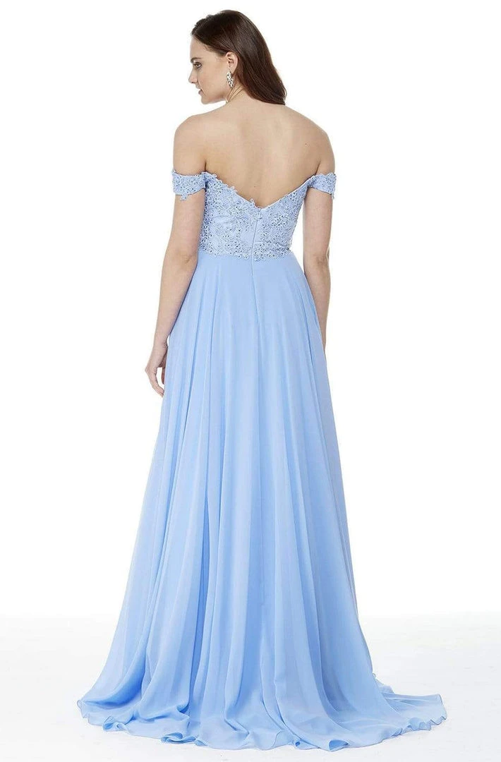 Alyce Paris - 27018 Lace Appliqued Off-Shoulder A-Line Gown 6 Alyce Paris - 27018 Lace Appliqued Off-Shoulder A-Line Gown