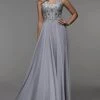 Alyce Paris 27473 - Embroidered Sleeveless V-neck Formal Dress
