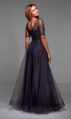 Alyce Paris 27481 - Embellished V-neck Formal Dress