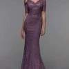 Alyce Paris - 27536 Lace V Neck Trumpet Dress