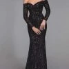 Alyce Paris - 27544 Off Shoulder Sequined Evening Gown 2 Alyce Paris - 27544 Off Shoulder Sequined Evening Gown