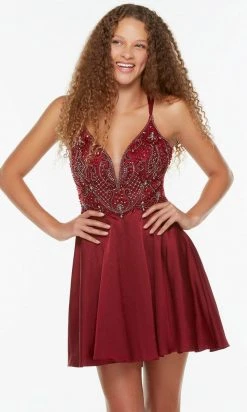 Alyce Paris 3112 - Sleeveless Beaded Cocktail Dress