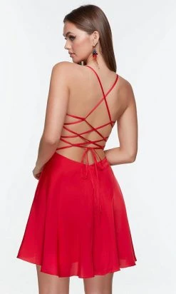 Alyce Paris 3114 - Cowl Neck Strappy Cocktail Dress