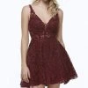 Alyce Paris - 3960 V Neck Lace Short Dress 1 Alyce Paris - 3960 V Neck Lace Short Dress