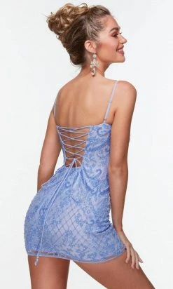 Alyce Paris 4509 - Bejeweled Scoop Fitted Cocktail Dress